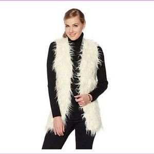 Faux fur vest size 3X